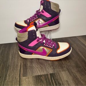 Nike Women’s Delta High Lite Metallic Silver Purple Plum 365949-051 Sz 7 Rare